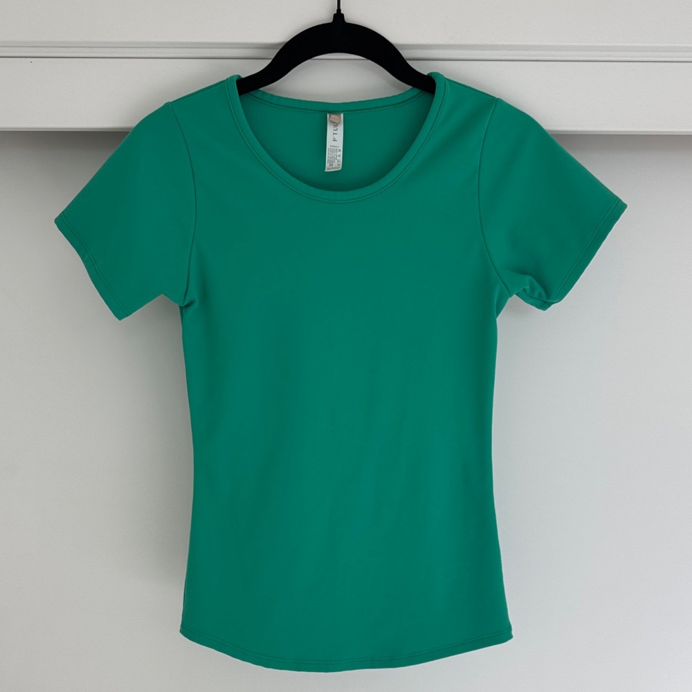 Ptula Short Sleeve Fitted Tee – Emerald Green